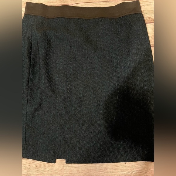 Express teal pencil skirt with elastic waist And Side zipper Size 12 - Picture 2 of 7